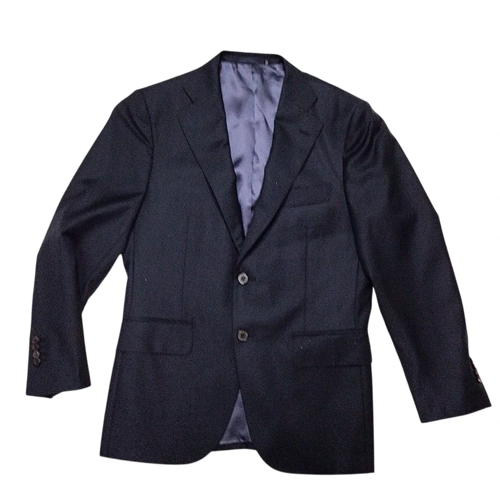 Suitsupply x Vitale Barberis Canonico Navy Wool Super 110's Blazer 38S